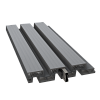 Composite slat fence panel