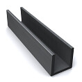 U-profile for slat wall system