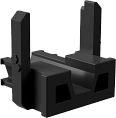 Embout coullisant PVC pour profilé en U